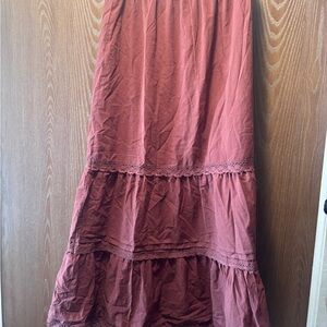 Wild Fable Rust Maxi Skirt